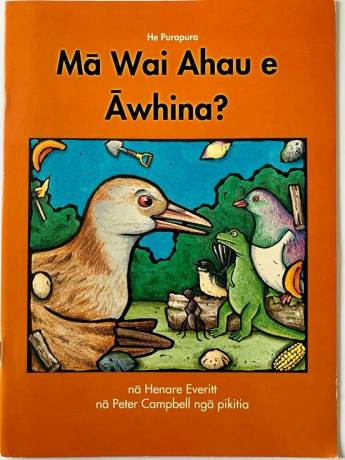 Book cover: Mā Wai Ahau e Āwhina?