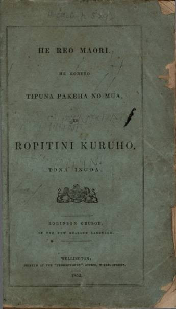 Book cover: He korero tipuna pakeha no mua, ko Ropitini Kuruho, tona ingoa