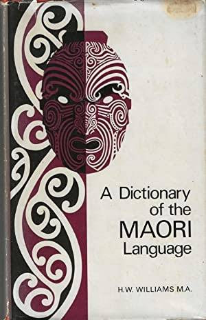 Book cover: A Dictionary of the Māori Language